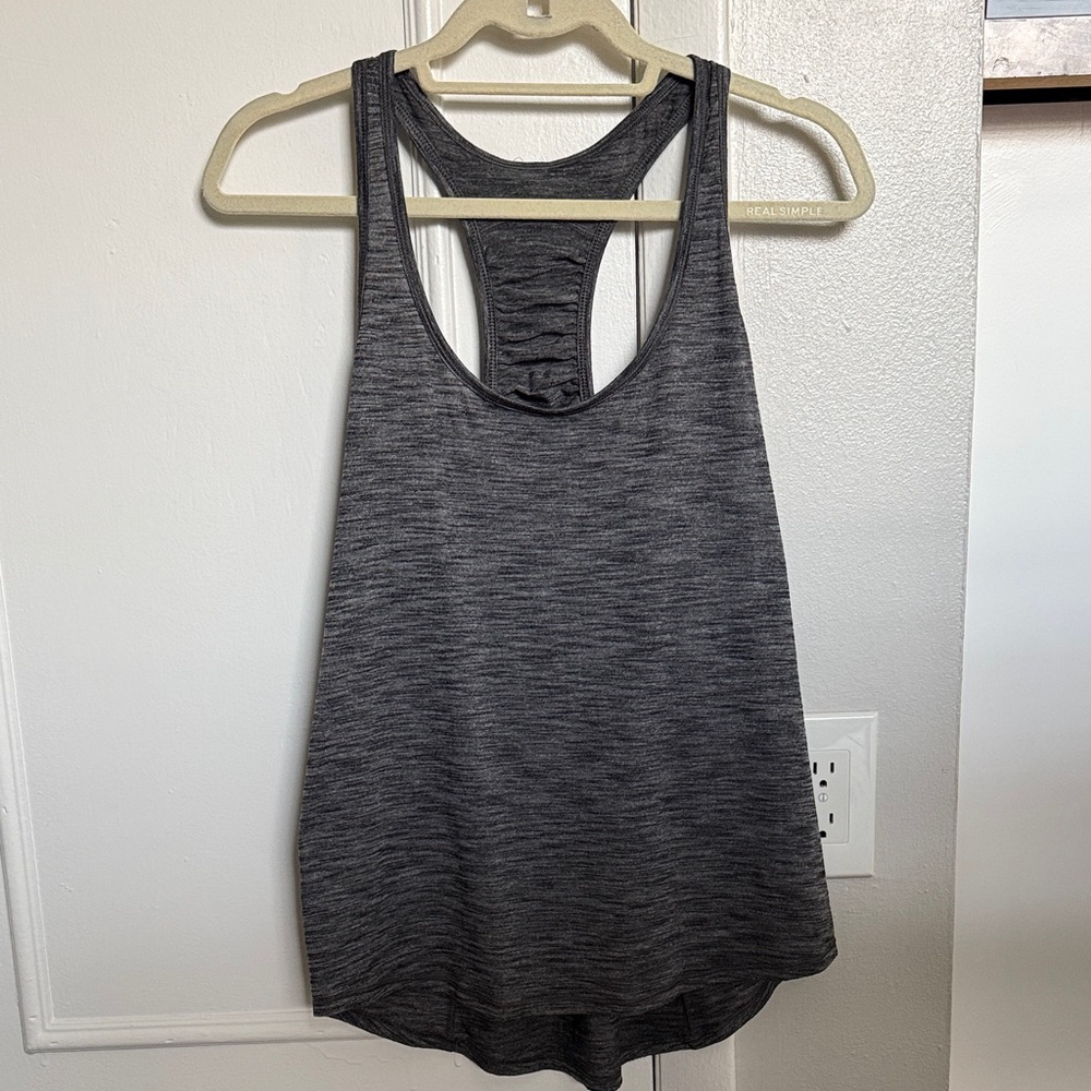Lululemon Heathered Gray Racerback Tank Top